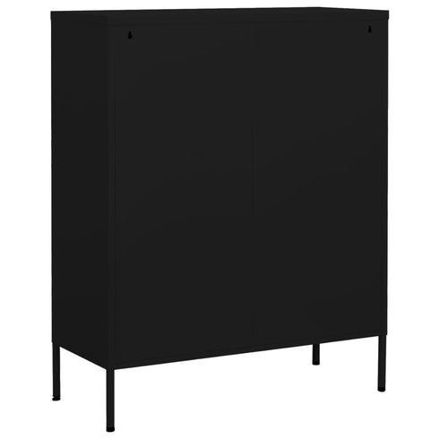 Lady Jillian -  Storage Cabinet Black 80x35x101,5 cm Steel - Model 3